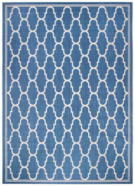 Safavieh Courtyard 6'-7" x 9'-6" Rug in Navy / Beige