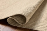Loloi Elma ELM-01 Contemporary Hand Woven Bone Rug - pile height