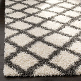 Safavieh Sgd-Dallas Shag 4'-0" x 6'-0" Rug in Ivory / Dark Grey