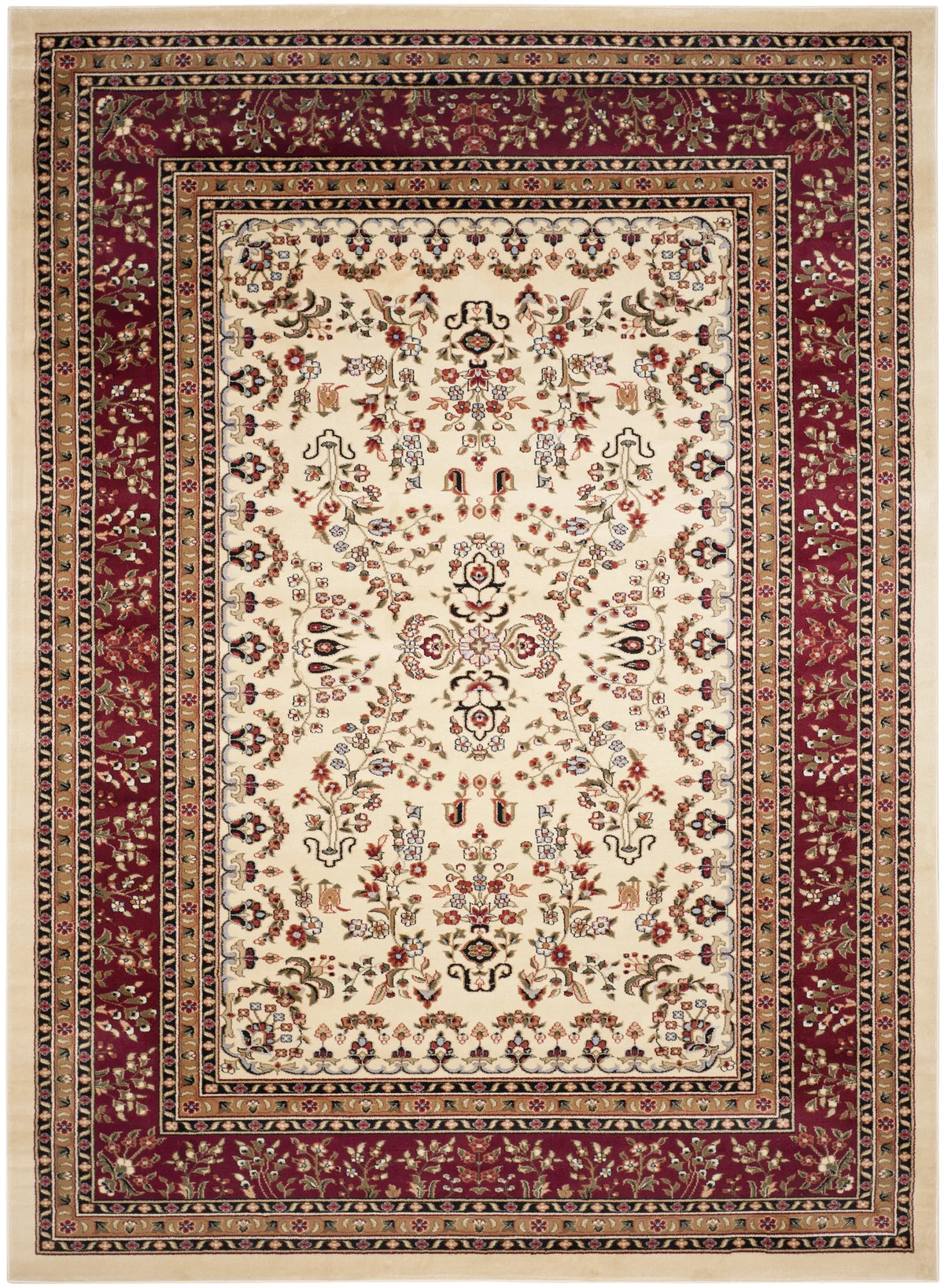 Safavieh Lyndhurst 10'-0" x 14'-0" Rug in Ivory / Red