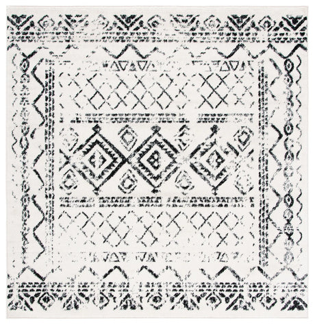 Safavieh Tulum 6'-7" x 6'-7" Rug in Ivory / Black