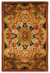 Safavieh Classic 2'-0" x 3'-0" Rug in Burgundy / Black