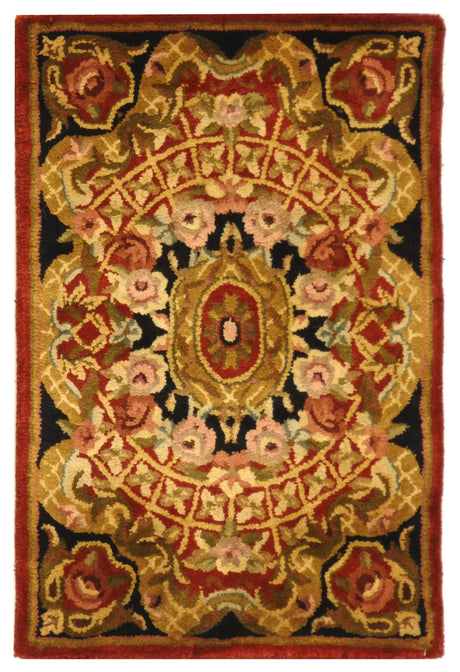 Safavieh Classic 2'-0" x 3'-0" Rug in Burgundy / Black