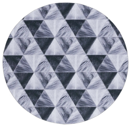 Safavieh Faux Hide 6'-0" x 6'-0" Rug in Light Grey / Dark Grey