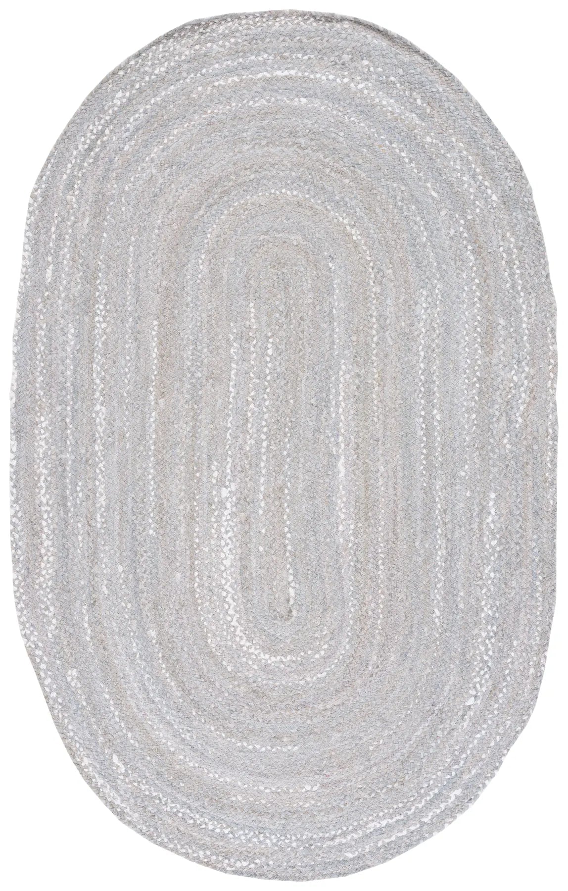Safavieh Braided 5'-0" x 8'-0" Rug in Light Grey