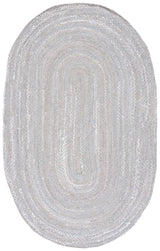 Safavieh Braided 5'-0" x 8'-0" Rug in Light Grey