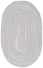 Safavieh Braided 5'-0" x 8'-0" Rug in Light Grey