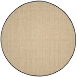 Safavieh Natural Fiber 10'-0" x 10'-0" Rug in Natural / Black