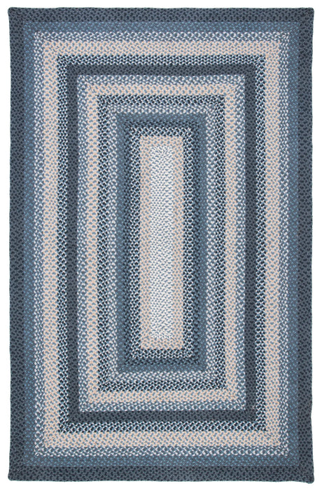 Safavieh Braided 4'-0" x 6'-0" Rug in Dark Grey / Blue