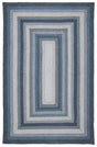 Safavieh Braided 4'-0" x 6'-0" Rug in Dark Grey / Blue