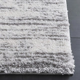 Safavieh Jasmine Shag 4'-0" x 6'-0" Rug in Ivory / Grey