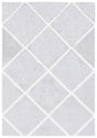 Safavieh Tahoe Shag 4'-0" x 6'-0" Rug in Light Grey / White