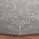 Safavieh Fifth Avenue 7'-0" x 7'-0" Rug in Dark Grey / Ivory