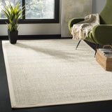 Safavieh Natural Fiber 4'-0" x 6'-0" Rug in Black / Ivory