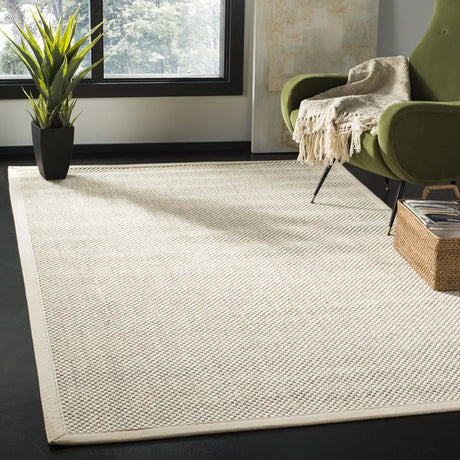 Safavieh Natural Fiber 4'-0" x 6'-0" Rug in Black / Ivory