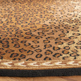 Safavieh Chelsea 10'-0" x 10'-0" Rug in Black / Brown
