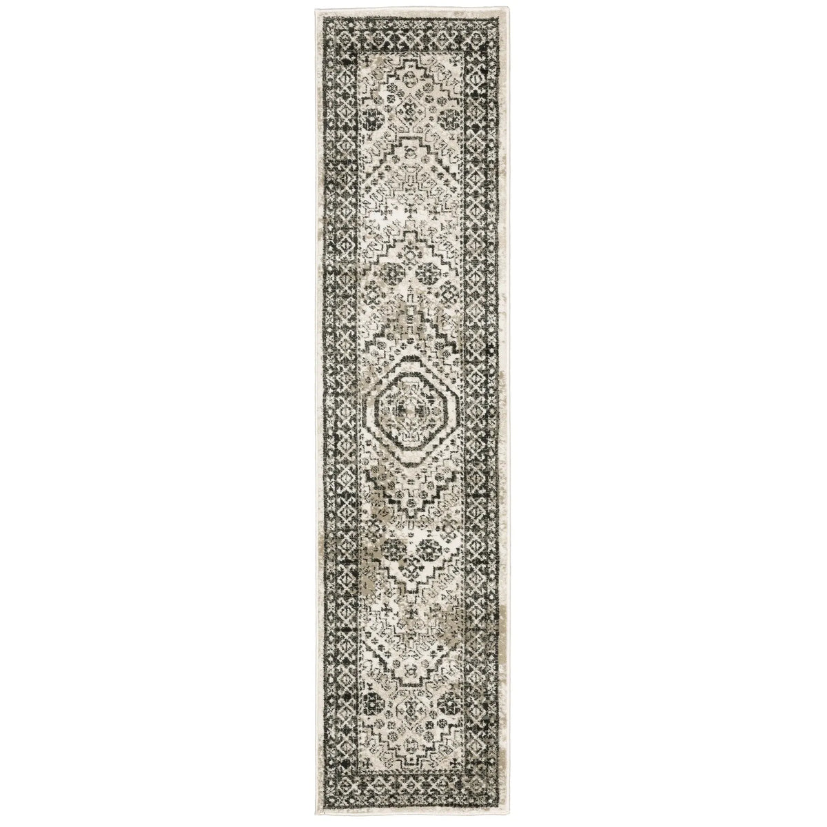 Oriental Weavers Sphinx Georgia 659C0 Ivory/ Grey Rugs - runner
