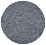 Safavieh Braided 5'-0" x 5'-0" Rug in Black