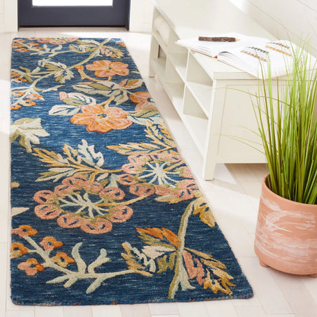 Safavieh Aspen 2'-3" x 9'-0" Rug in Blue / Orange