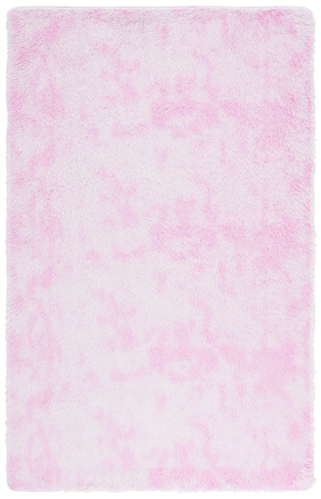 Safavieh Rainbow Shag 4'-0" x 6'-0" Rug in Pink