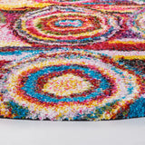 Safavieh Fiesta Shag 6'-7" x 6'-7" Rug in Multi