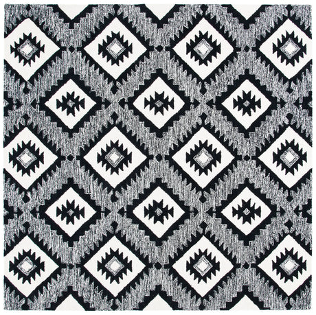 Safavieh Aspen 7'-0" x 7'-0" Rug in Charcoal / Black