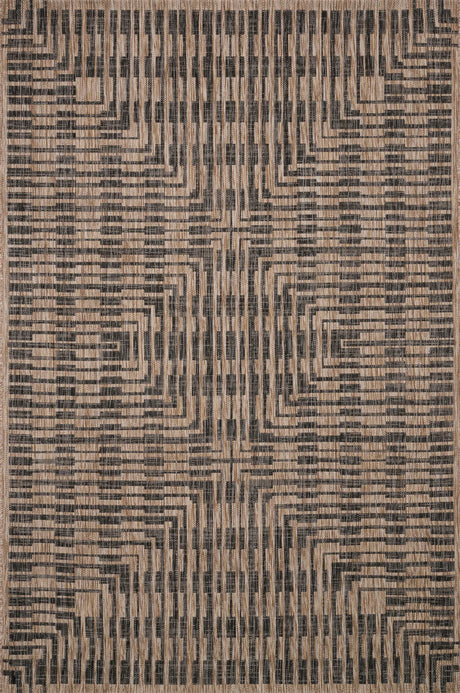 Loloi Isle Ie-09 Brown / Black Rugs - main flat