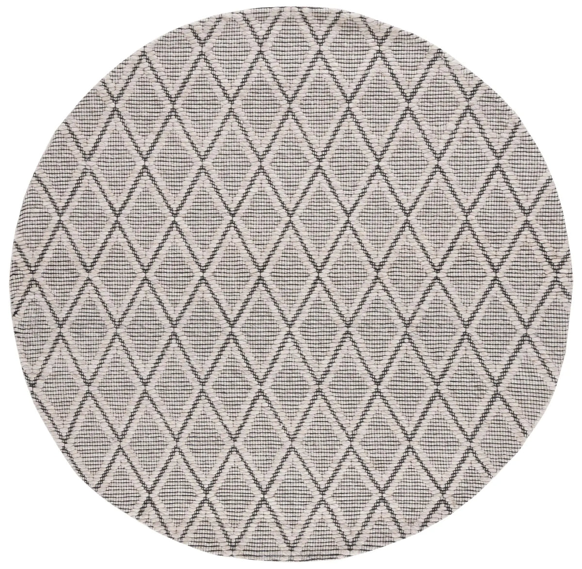 Safavieh Marbella 6'-0" x 6'-0" Rug in Silver / Black