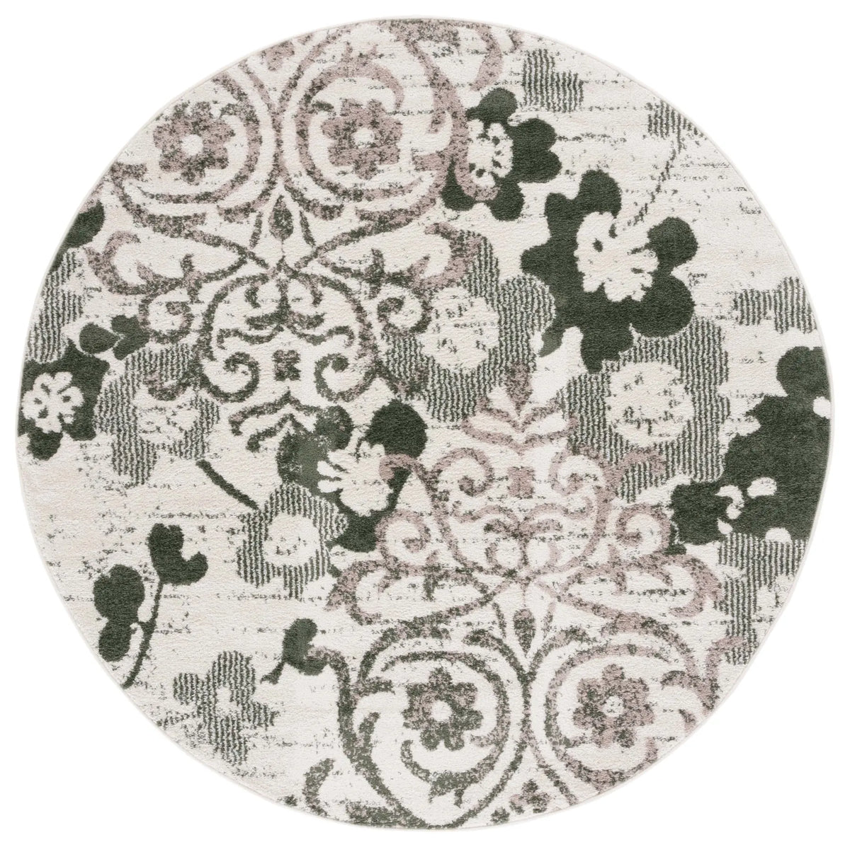 Safavieh Adirondack 6'-0" x 6'-0" Rug in Ivory / Dark Green