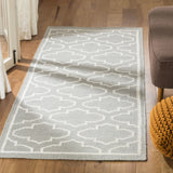 Safavieh Dhurries 2'-6" x 7'-0" Rug in Grey / Ivory