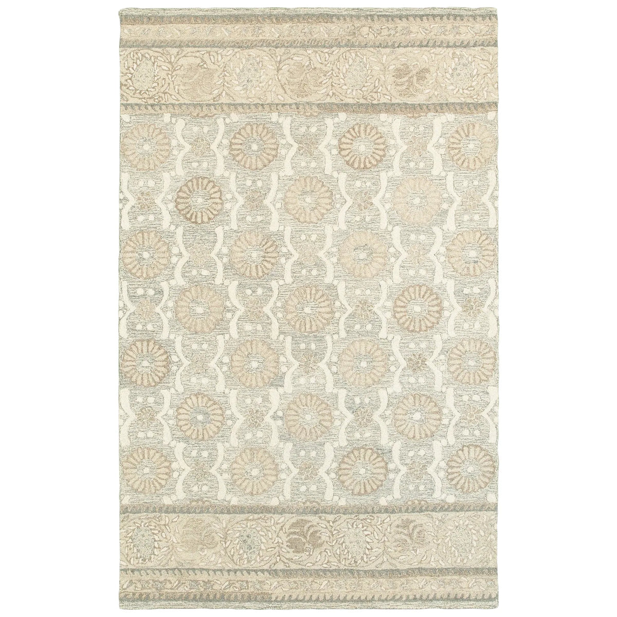 Oriental Weavers Sphinx Craft 93002 Ash / Sand Rugs - main flat