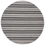 Safavieh Montauk 6'-0" x 6'-0" Rug in Black / Ivory
