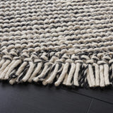 Safavieh Natura 6'-0" x 6'-0" Rug in Black / Ivory