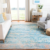 Safavieh Saffron 6'-0" x 9'-0" Rug in Turquoise / Peach
