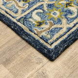 Oriental Weavers Sphinx Alfresco 28405 Navy / Blue Rugs - corner detail