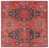 Safavieh Heritage 6'-0" x 6'-0" Rug in Rust / Multi
