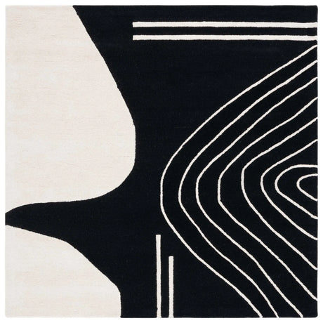 Safavieh Rodeo Drive 6'-0" x 6'-0" Rug in Black / Ivory