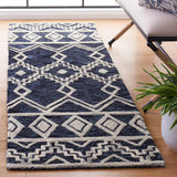 Safavieh Abstract 2'-3" x 8'-0" Rug in Navy / Ivory
