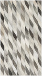 Safavieh Studio Leather 3'-0" x 5'-0" Rug in Ivory / Grey