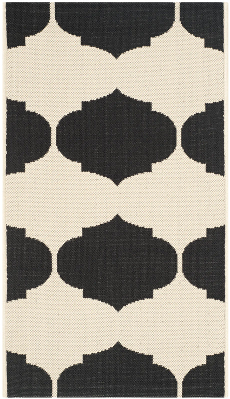 Safavieh Courtyard 2'-0" x 3'-7" Rug in Beige / Black