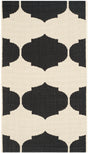 Safavieh Courtyard 2'-0" x 3'-7" Rug in Beige / Black