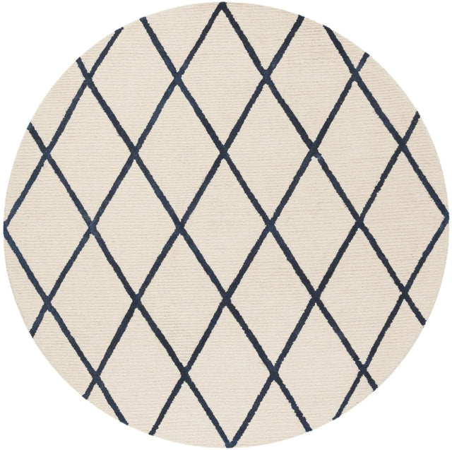 Safavieh Blossom 6'-0" x 6'-0" Rug in Ivory / Navy