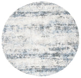 Safavieh Berber Shag 200 6'-7" x 6'-7" Rug in Ivory / Charcoal