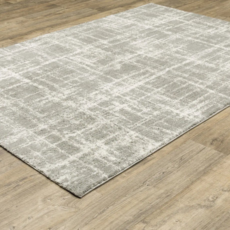 Oriental Weavers Verona 142E6 Grey/ Ivory Rug - angle detail