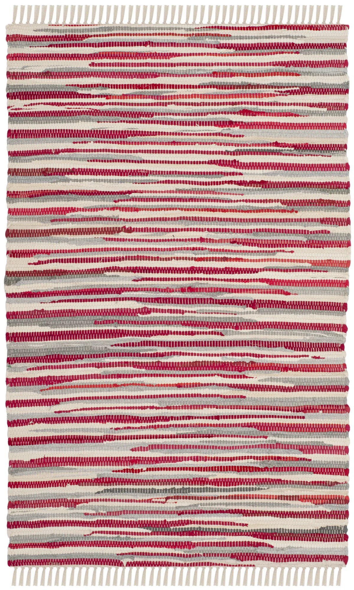 Safavieh Rag Rug 2'-0" x 3'-0" Rug in Red / Multi