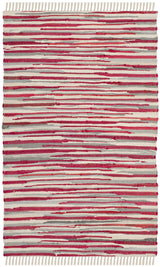 Safavieh Rag Rug 2'-0" x 3'-0" Rug in Red / Multi