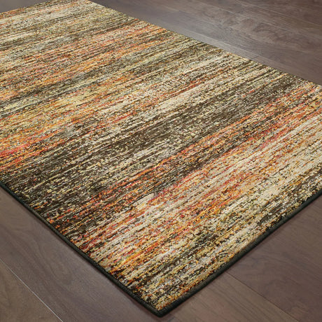 Oriental Weavers Sphinx Atlas 8037C Gold/Charcoal Rugs - angle detail