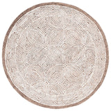 Safavieh Abstract 6'-0" x 6'-0" Rug in Beige / Ivory