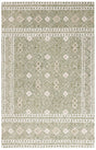 Safavieh Micro-Loop 4'-0" x 6'-0" Rug in Green / Ivory