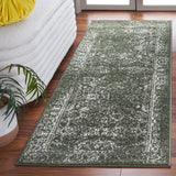 Safavieh Adirondack 2'-6" x 10'-0" Rug in Dark Green / Ivory